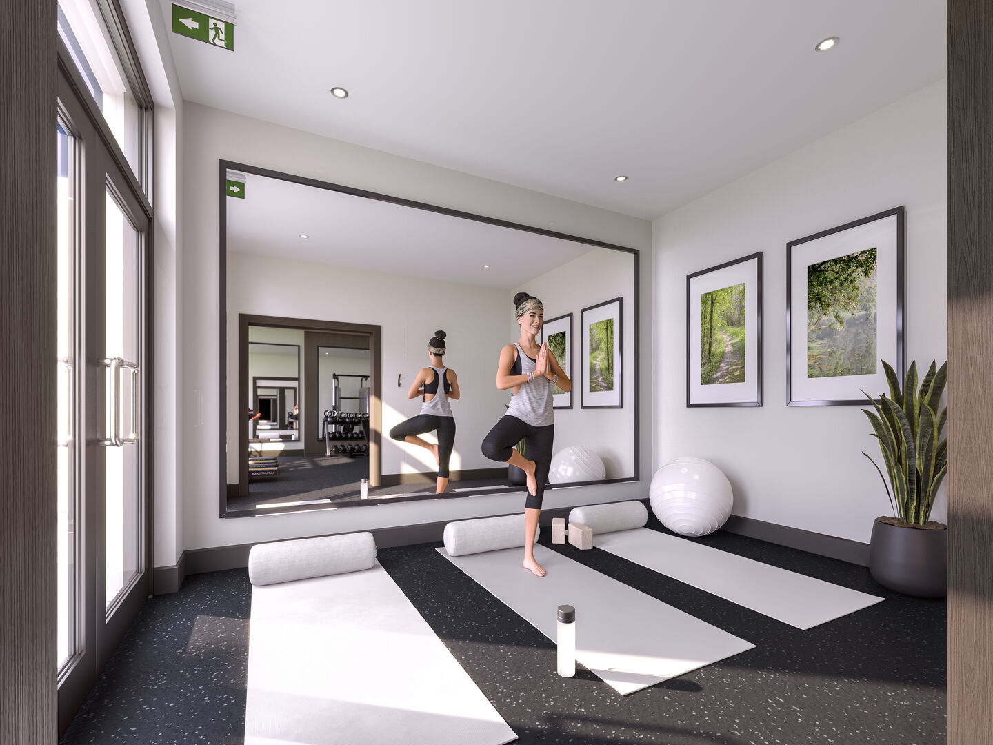 Yoga Studio at The Albright in East Hamilton for stretching and wellness